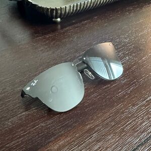 Ray-Ban Black Rimless Sunglasses with Logo